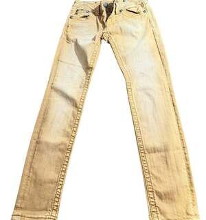 Miss Me Signature Rise Skinny Jeans Mustard Yellow Womens Size 27 TW57551